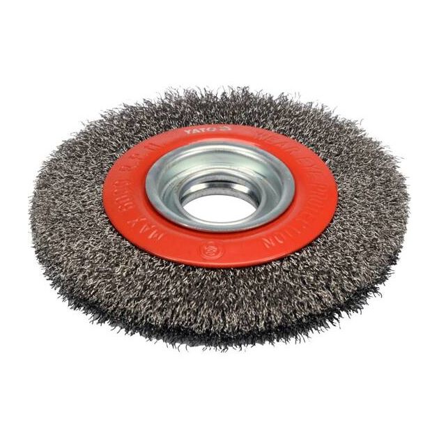 Щітка зачистна з нержавіючої сталі, дискова YATO 150/32 мм, 6000 об/хв (YT-47554), фото , зображення 3 | SNABZHENIE.com.ua Щітка зачистна з нержавіючої сталі, дискова YATO 150/32 мм, 6000 об/хв (YT-47554), фото , зображення 3 | SNABZHENIE.com.ua