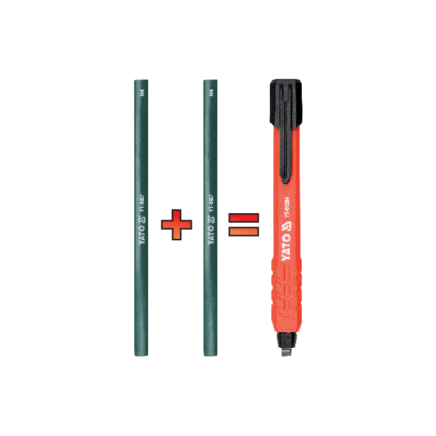 Автоматический карандаш HB YATO (YT-69280) для каменщиков и столяров, фото , изображение 2 | SNABZHENIE.com.ua Автоматический карандаш HB YATO (YT-69280) для каменщиков и столяров, фото , изображение 2 | SNABZHENIE.com.ua