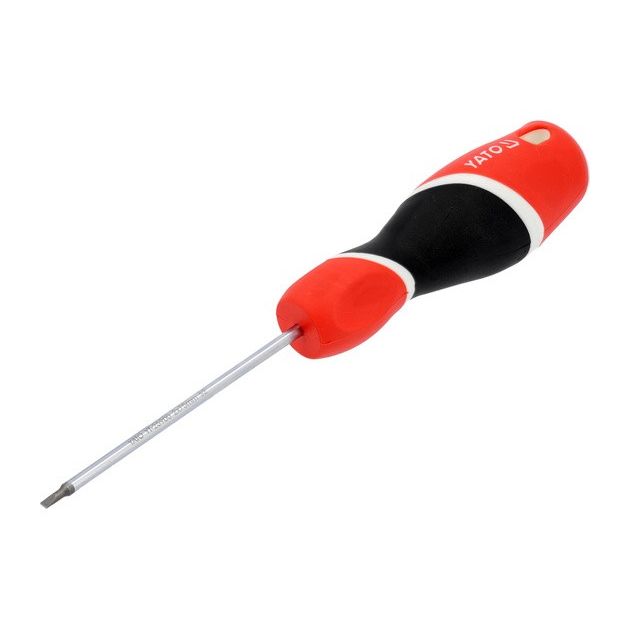 Отвертка плоска, 75 мм, шліц - 2 мм YATO (YT-25900), фото , зображення 3 | SNABZHENIE.com.ua Отвертка плоска, 75 мм, шліц - 2 мм YATO (YT-25900), фото , зображення 3 | SNABZHENIE.com.ua