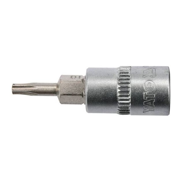 Головка торцевая TORX T10, 1/4", 37 мм YATO (YT-04302), фото , изображение 3 | SNABZHENIE.com.ua