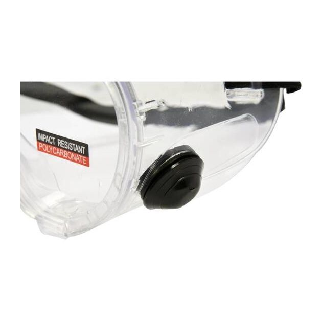 Защитные очки YATO прозрачные с вентиляцией и эластичным поясом, фото , изображение 3 | SNABZHENIE.com.ua