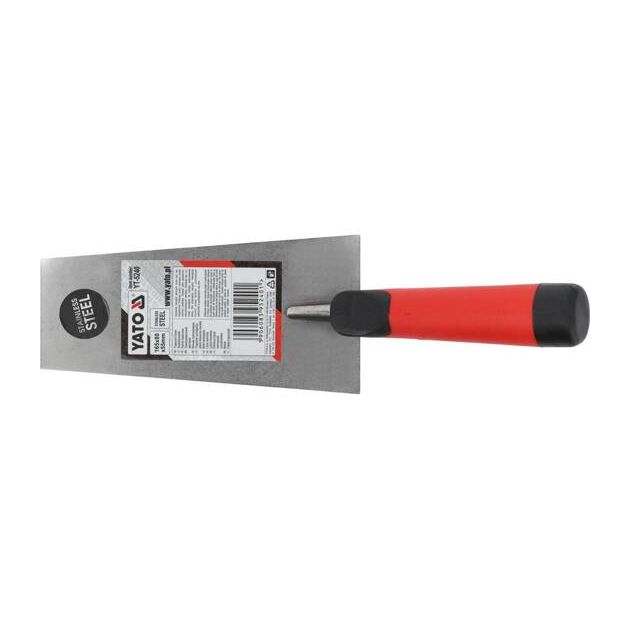 Мастерок трапециевидный YATO нержавеющий 165x80x55 мм (YT-5240), фото , изображение 5 | SNABZHENIE.com.ua Мастерок трапециевидный YATO нержавеющий 165x80x55 мм (YT-5240), фото , изображение 5 | SNABZHENIE.com.ua