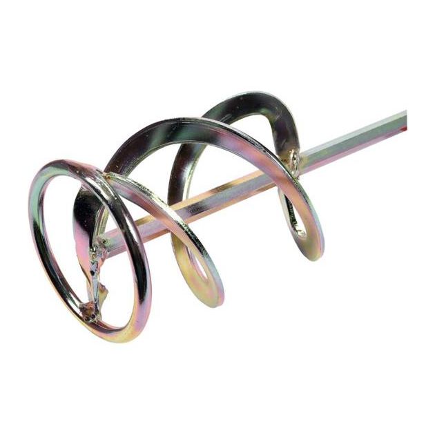 Миксер для строительных смесей оцинкованный YATO: Ø=70 x 400мм, НЕКС, макс 5-10 кг [20], фото , изображение 2 | SNABZHENIE.com.ua