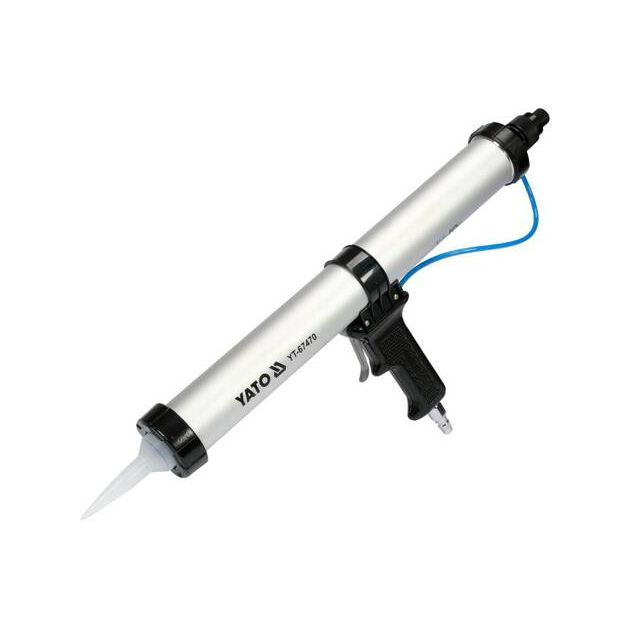 Пневматический пистолет YATO для герметиков, 600 мл, 380 мм, алюминий, фото , изображение 3 | SNABZHENIE.com.ua