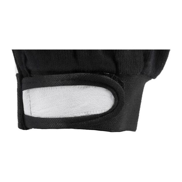 Перчатки рабочие YATO, бело-черные, хлопок + кожа, размер 8, фото , изображение 7 | SNABZHENIE.com.ua