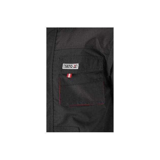 Рабочая куртка YATO черно-красная, размер XXL (YT-8024), фото , изображение 13 | SNABZHENIE.com.ua