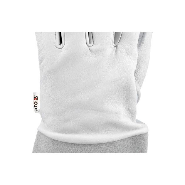 Перчатки сварщика термостойкие YATO, кожа, размер 10, фото , изображение 9 | SNABZHENIE.com.ua