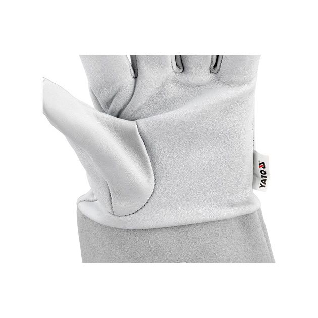 Перчатки сварщика термостойкие YATO, кожа, размер 10, фото , изображение 11 | SNABZHENIE.com.ua