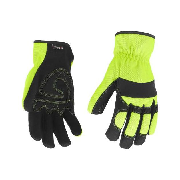 Перчатки рабочие YATO, искусственная кожа + синтетика, р. 10 (YT-74668), фото , изображение 3 | SNABZHENIE.com.ua