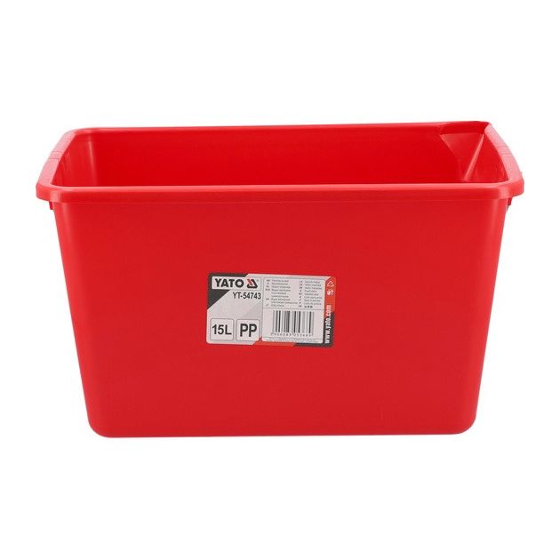Ведро для малярных работ YATO: V= 15 л, с делениями литров, пластиковое, фото , изображение 2 | SNABZHENIE.com.ua