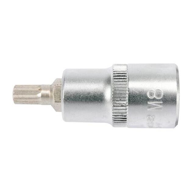 Головка торцевая 1/2" YATO SPLINE М8, длина 55 мм (YT-04342), фото , изображение 3 | SNABZHENIE.com.ua