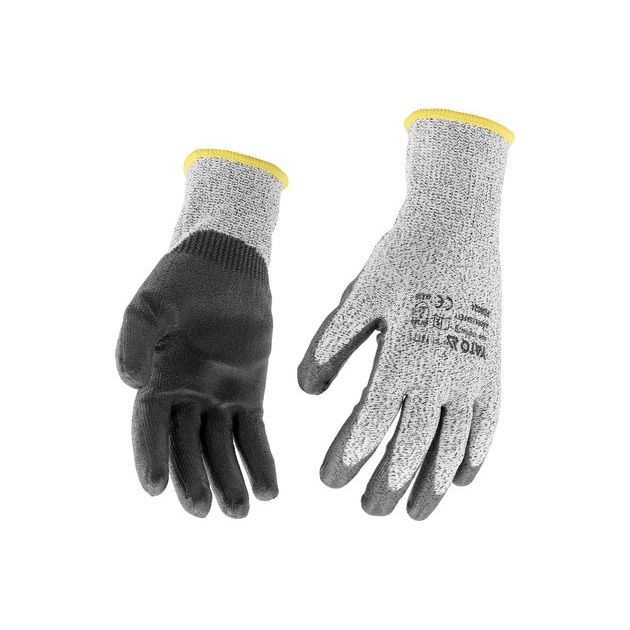 Рукавицы рабочие полиэтиленовые YATO, черный полиуретан, размер 10, фото , изображение 3 | SNABZHENIE.com.ua