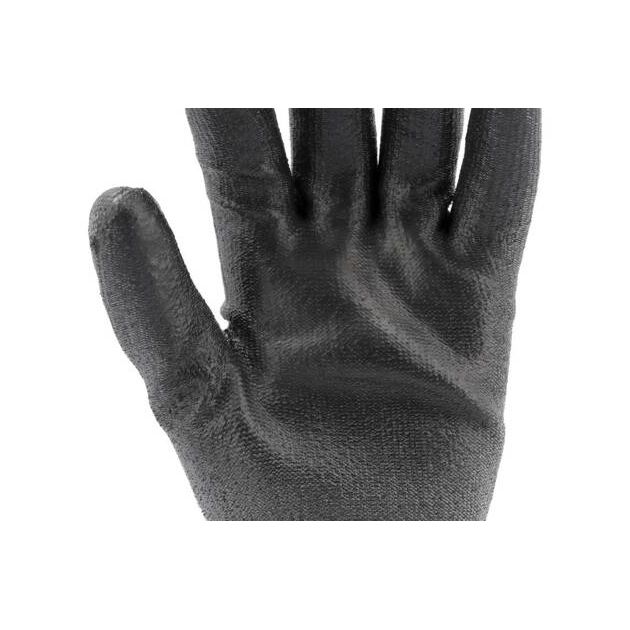 Рукавицы рабочие полиэтиленовые YATO, черный полиуретан, размер 10, фото , изображение 11 | SNABZHENIE.com.ua