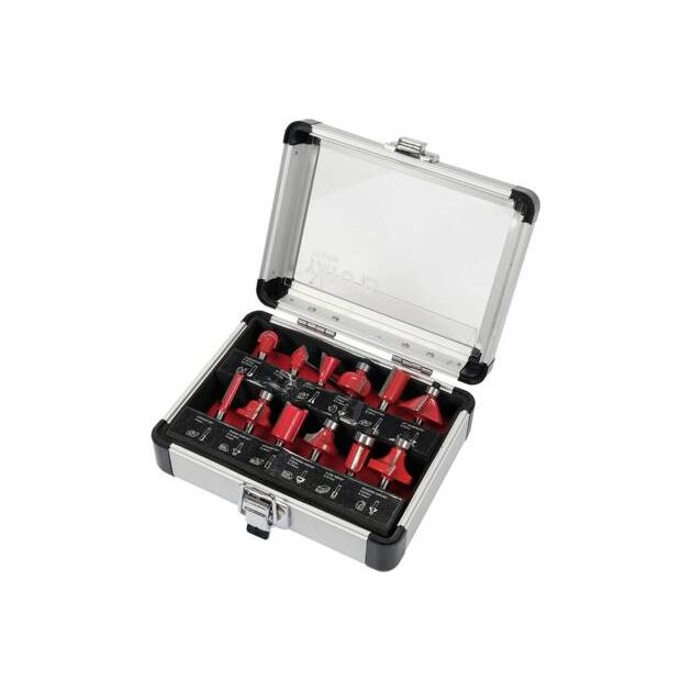 Фрезы по дереву YATO 6 мм, Ø 6-32 мм, 12 шт., фото , изображение 3 | SNABZHENIE.com.ua