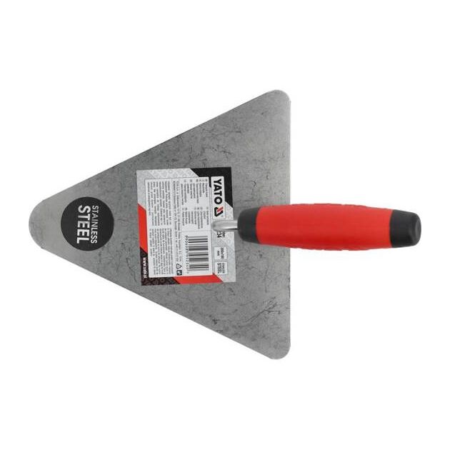 Мастерок треугольный нержавеющий YATO 200 х 190 мм (YT-5234), фото , изображение 5 | SNABZHENIE.com.ua Мастерок треугольный нержавеющий YATO 200 х 190 мм (YT-5234), фото , изображение 5 | SNABZHENIE.com.ua