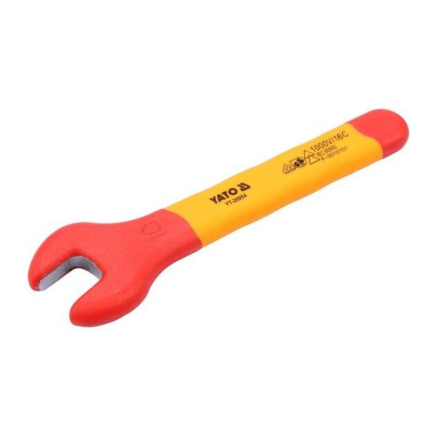 Ключ ріжковий YATO : М10 мм, ізольований корпус VDE до 1000V [6/108], фото , зображення 2 | SNABZHENIE.com.ua
