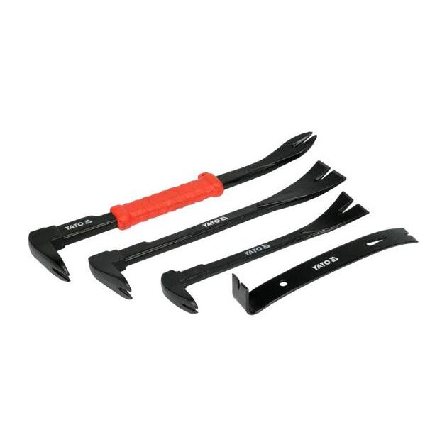 Набір ломів-цвяходерів YATO: 4 шт., l= 180/200/250/300 мм, фото , зображення 3 | SNABZHENIE.com.ua