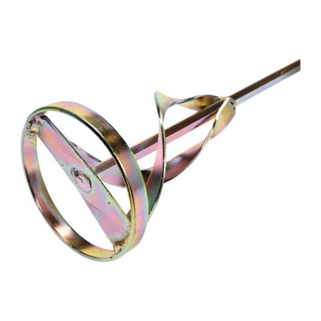 Міксер для будівельних сумішей оцинкований YATO: Ø=80 x 400мм, НЕХ, max 5-10 кг [30], фото , зображення 2 | SNABZHENIE.com.ua