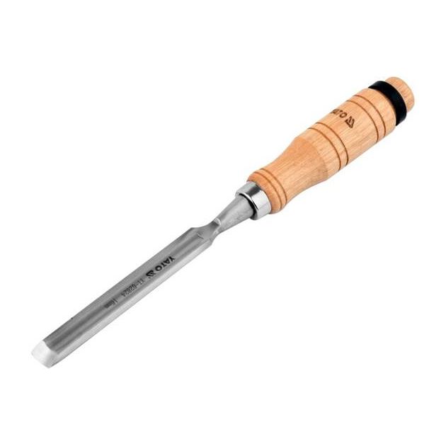 Полукруглая стамеска YATO 16 мм, клинок 125 мм, ручка 112 мм, фото , изображение 3 | SNABZHENIE.com.ua