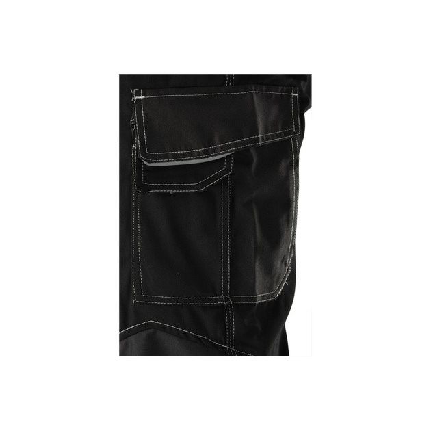 Брюки рабочие черные YATO, размер XXL, 9 карманов, 64% полиэстер, фото , изображение 8 | SNABZHENIE.com.ua