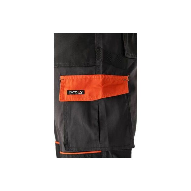 Брюки рабочие YATO, M, 65% полиэстер, 35% хлопок (YT-80907), фото , изображение 14 | SNABZHENIE.com.ua