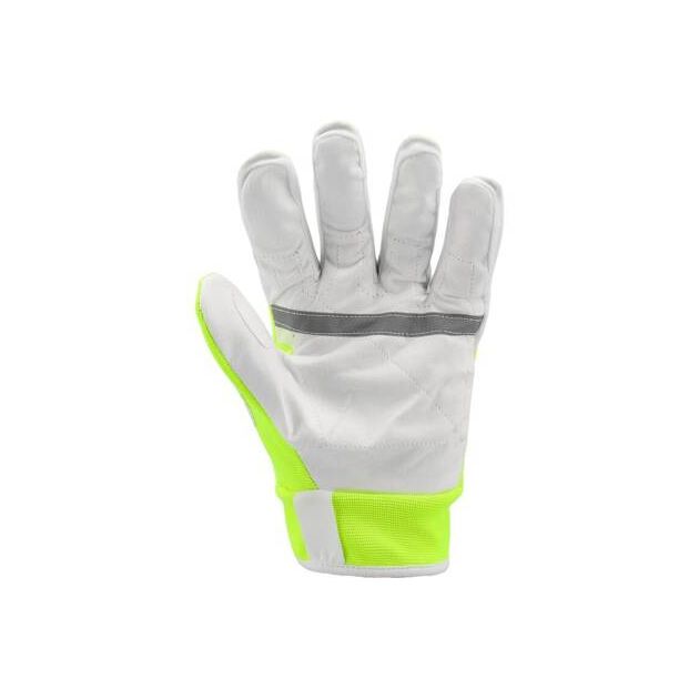 Перчатки рабочие YATO бело-желтые, светоотражающие, экокожа, 10 размер, фото , изображение 4 | SNABZHENIE.com.ua