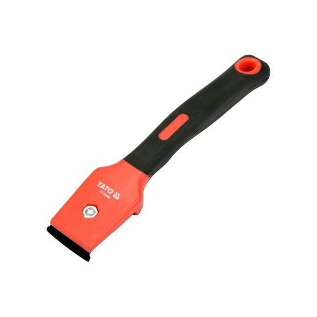 Цикля-скребок YATO з поліпропіленовим корпусом та гумовою ручкою, лезо 40 мм, довжина 220 мм (YT-75465), фото , зображення 3 | SNABZHENIE.com.ua