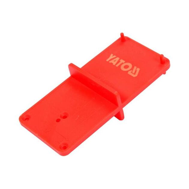 Шаблон YATO для установки дверных завес 35/40 мм, 85x40x22 мм, фото , изображение 3 | SNABZHENIE.com.ua