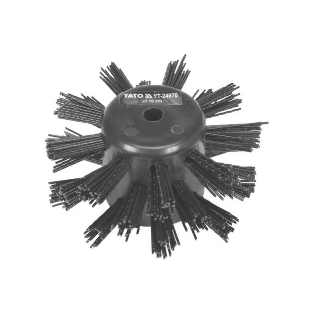 Щетка YATO для очистки канализации, 10 см, нейлон/полипропилен, фото , изображение 2 | SNABZHENIE.com.ua