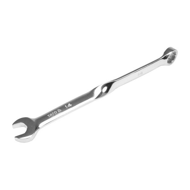 Ключ ріжково-накидний, кручений 90° YATO : М= 14 x 216 мм, Cr-V [40/120], фото , зображення 2 | SNABZHENIE.com.ua