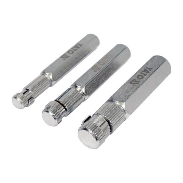 Знаряддя для викручування ніпелів YATO 3/8", 1/2", 3/4", 3 елем., фото , зображення 3 | SNABZHENIE.com.ua