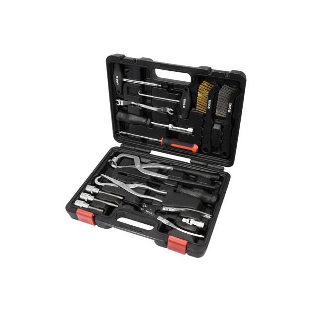 Набор инструментов YATO для обслуживания тормозной системы 15 шт., фото , изображение 2 | SNABZHENIE.com.ua