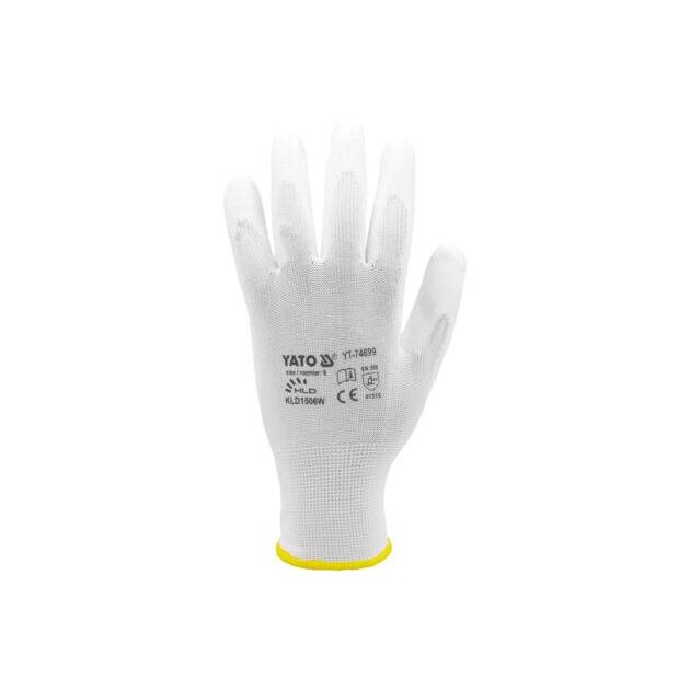 Перчатки YATO NYLON, размер 10 (YT-7470), фото , изображение 5 | SNABZHENIE.com.ua