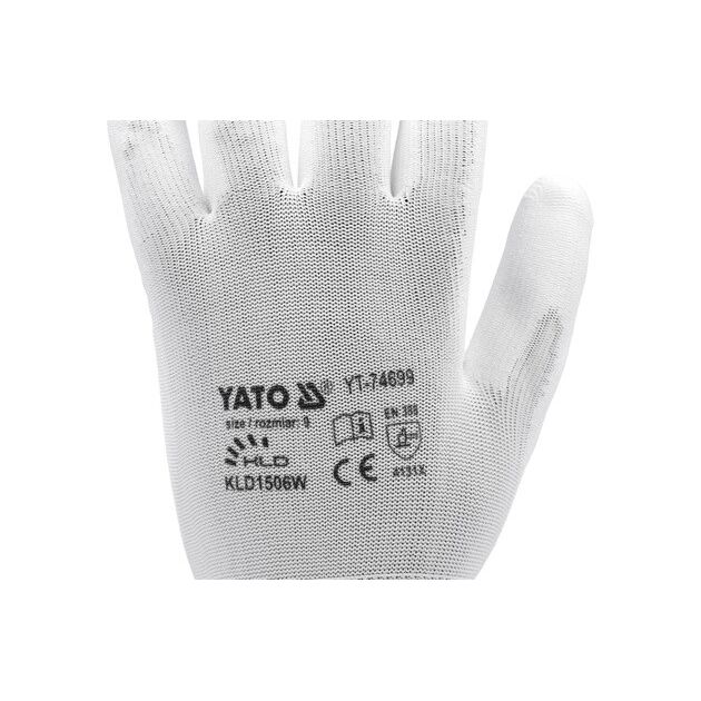 Перчатки YATO NYLON, размер 10 (YT-7470), фото , изображение 9 | SNABZHENIE.com.ua