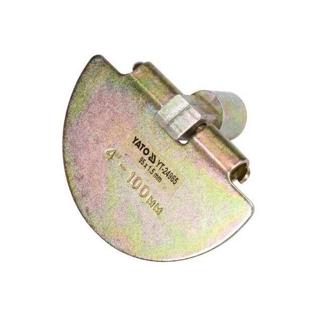 Скребок півколовий для очистки каналізації YATO, 9.5 см, t = 1.5 мм, оцинкована сталь, к YT-24980 (YT-24965), фото , зображення 2 | SNABZHENIE.com.ua