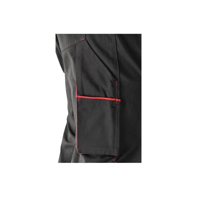 Робочі штани COMFY YATO, L, чорні з червоним, 7 кишень, 100% бавовна, фото , изображение 15 | SNABZHENIE.com.ua