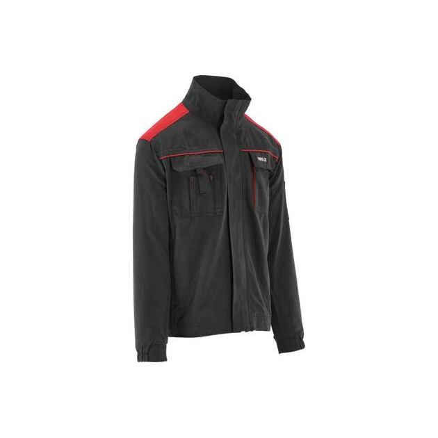 Куртка рабочая COMFY YATO, XL, черно-красная, 7 карманов, 100% хлопок, фото , изображение 3 | SNABZHENIE.com.ua