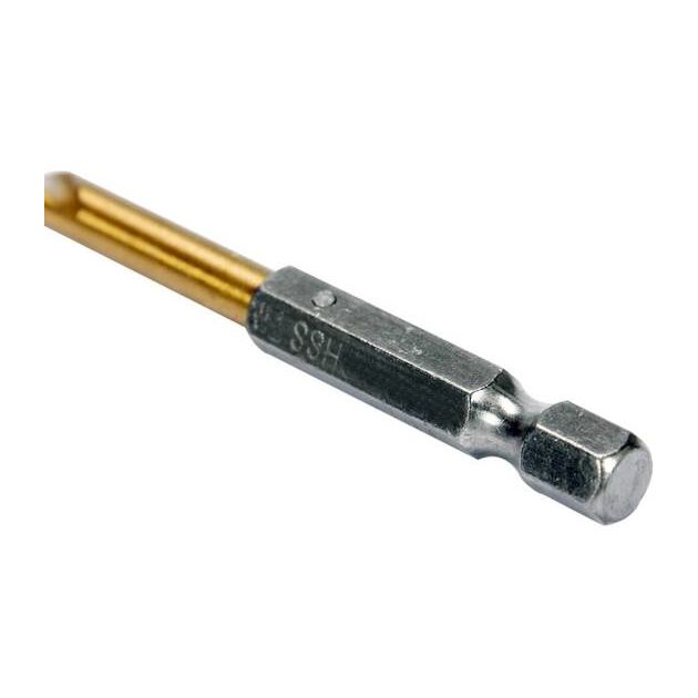 Сверло по металлу 5 мм HSS с титановым покрытием 1/4 YATO (YT-44761), фото , изображение 3 | SNABZHENIE.com.ua