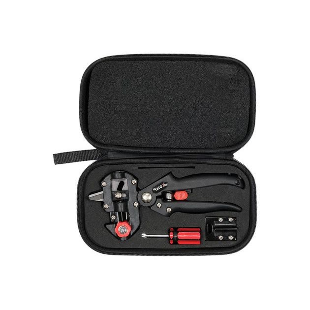 Сікатор YATO для щеплення з 2 функціями і 3 видами лез в футлярі, фото , изображение 3 | SNABZHENIE.com.ua