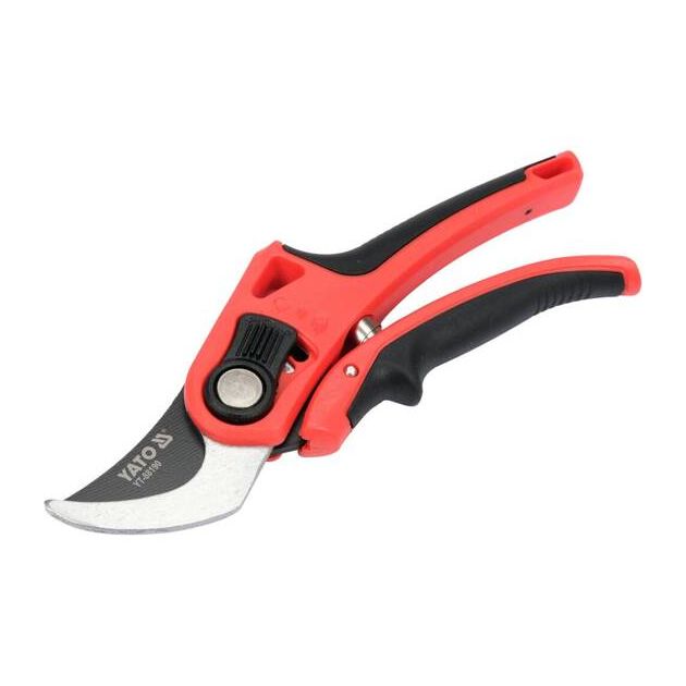 Сікатор YATO з округленими лезами, регуляція до гілок Ø 12-20 мм, L=208 мм, фото , изображение 5 | SNABZHENIE.com.ua
