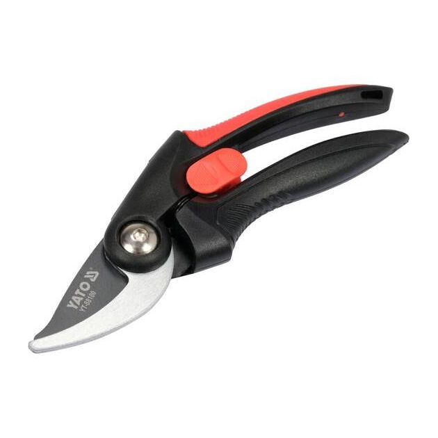 Секатор с округлыми лезвиями YATO: для веток Ø= 20 мм, L= 208 мм, фото , изображение 5 | SNABZHENIE.com.ua