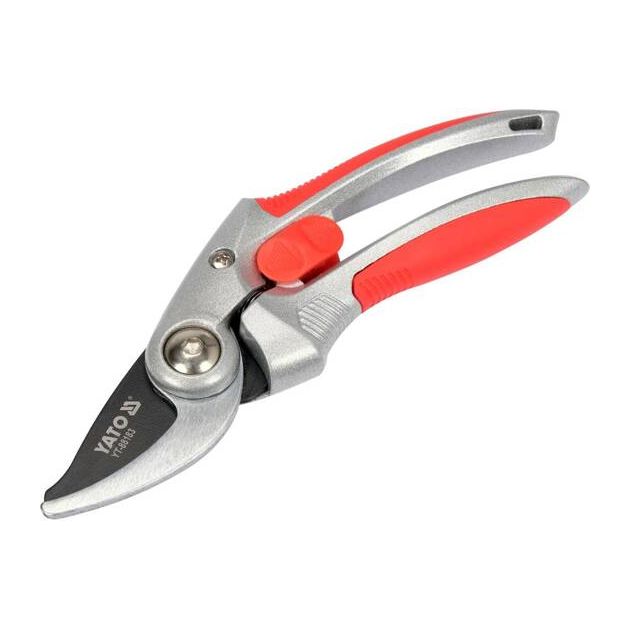 Сікатор YATO з округлими лезами, Ø гілок 20 мм, L 205 мм, алюм. руків'я, фото , изображение 5 | SNABZHENIE.com.ua