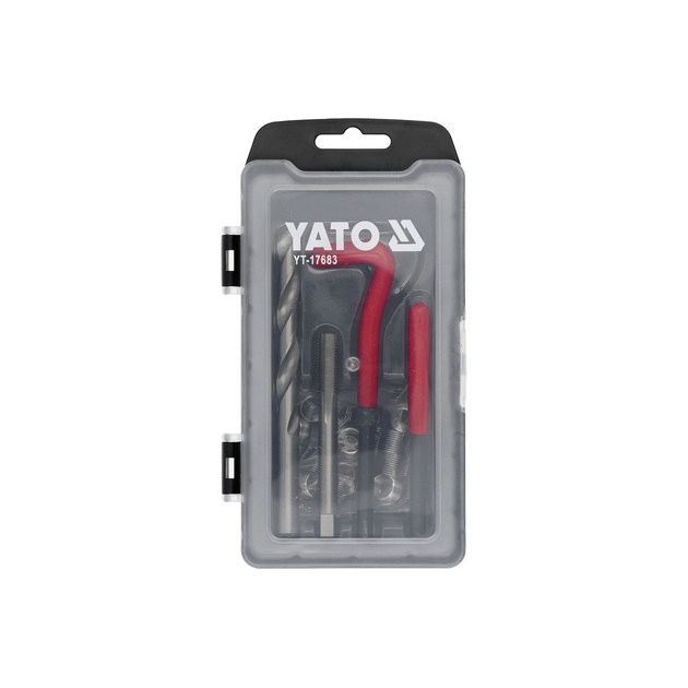 Инструменты и вставки для ремонта резьбы YATO М10 х 1.25 мм, 30 шт., фото , изображение 2 | SNABZHENIE.com.ua