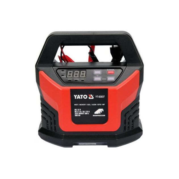 Зарядное устройство с LCD-дисплеем 230В для аккумуляторов 12V, 2-15А, фото , изображение 3 | SNABZHENIE.com.ua