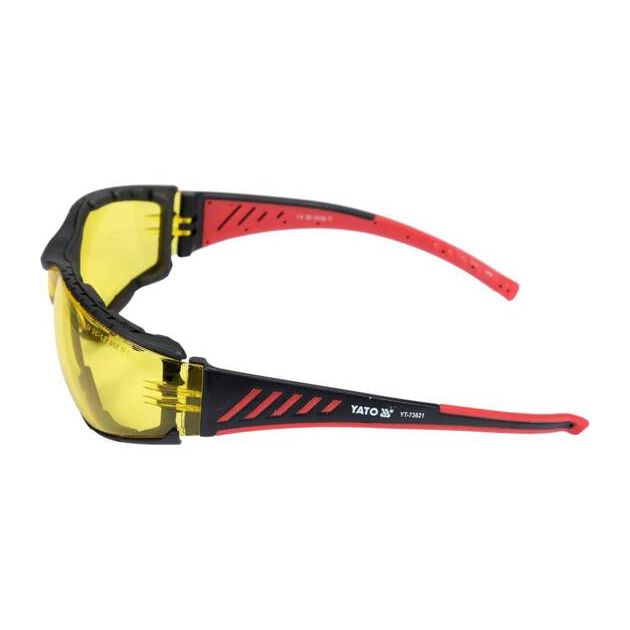 Очки захисні YATO відкриті, жовті, з оправою, фото , зображення 3 | SNABZHENIE.com.ua Очки захисні YATO відкриті, жовті, з оправою, фото , зображення 3 | SNABZHENIE.com.ua