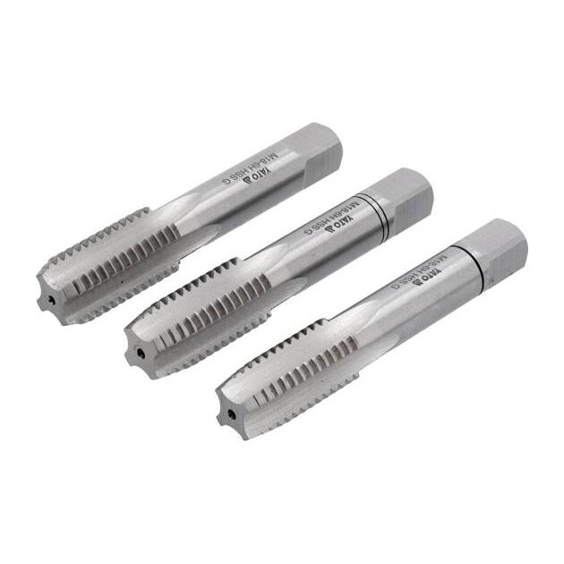 Метчик YATO М18 х 2.5 мм, HSS М2, 95 мм, 3 шт (YT-2942), фото , изображение 3 | SNABZHENIE.com.ua