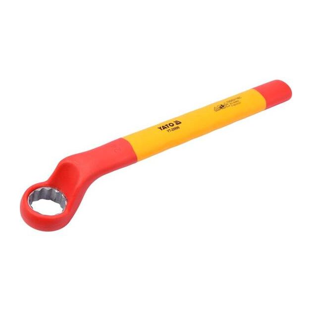 Ключ накидний YATO : Вигнутий, М24 мм, ізольований корпус VDE до 1000V (DW), фото , зображення 3 | SNABZHENIE.com.ua