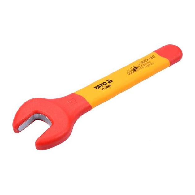 Ключ ріжковий YATO M15 мм, ізоляція VDE до 1000V, фото , изображение 2 | SNABZHENIE.com.ua