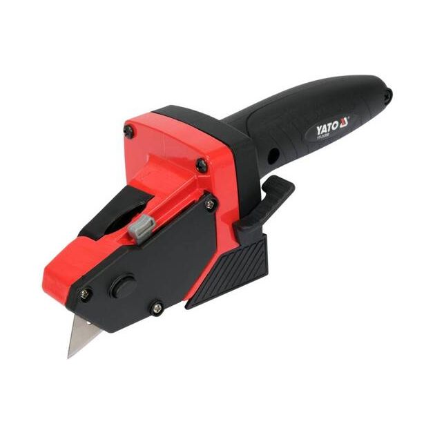 Різак для гіпсокартону з рулеткою YATO, 230x70x80 мм, 5 м, 5 лез., фото , изображение 3 | SNABZHENIE.com.ua