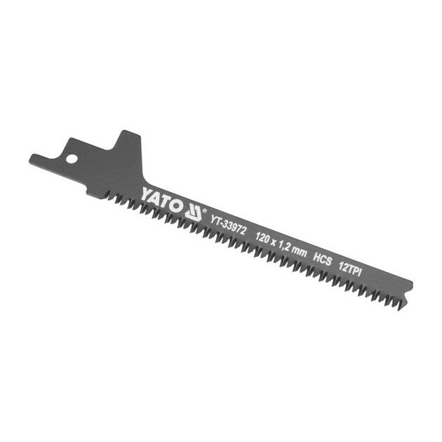 Полотно по дереву для саблевої пилки HCS YATO: кривий рез, 120x23,7 мм, t=1,2 мм, 12 зубів/1, фото , зображення 5 | SNABZHENIE.com.ua
